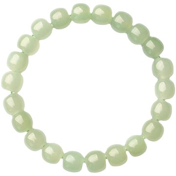 MoonDy 手串 手鍊 女生手鍊 串珠手鍊 和田玉手串 玉石手串 玉手鍊 和田玉平安扣 如意吊墜 開運手鍊 012