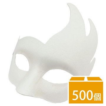 火焰半罩面具 空白面具 附鬆緊帶/一件500個入(促40) DIY 紙面具 彩繪面具 面具半臉 萬聖節面具 舞會面具 半臉面具 AA3965B