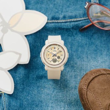 CASIO 卡西歐 BABY-G 精緻花卉 華麗氣息 雛菊黃 BGA-290FL-4A_41.5mm