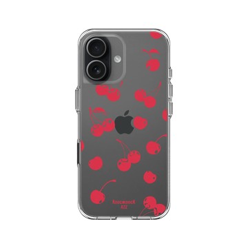 iPhone 17 Clear Case（相機按鈕） 透明 - Knock Knock A2Z - 櫻桃蹦蹦跳