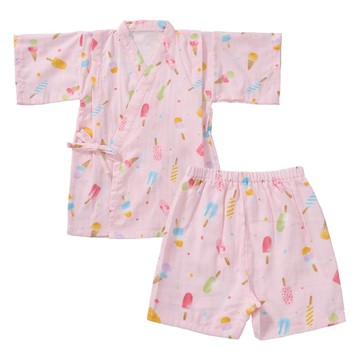akachan honpo - 兩件式甚平-冰品-粉紅色