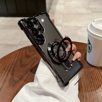 隱形支架殼 四角加厚防摔殼 適用 三星 S25 S25 S24 FE Ultra S24 S23 A56 手機殼 保護殼