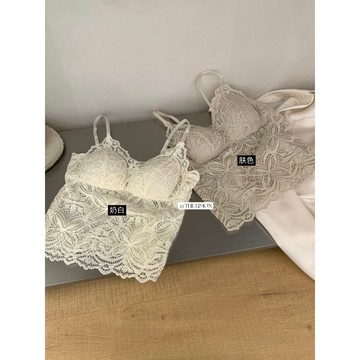 【太妮絲LE355】現貨 法式 集中 白蕾絲背心 小可愛 胸墊 背心 細肩帶 蕾絲 檸檬家 高質感 蕾絲美背 上衣 內衣