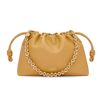 Flamenco Purse 奶油黃小羊皮肩背包