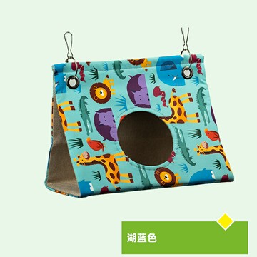 鸚鵡吊床 鸚鵡帳篷 鸚鵡窩 鸚鵡春夏款鳥窩吊床鸚鵡窩鳥房子睡覺窩三角帳篷牡丹玄鳳虎皮用品『FY02123』