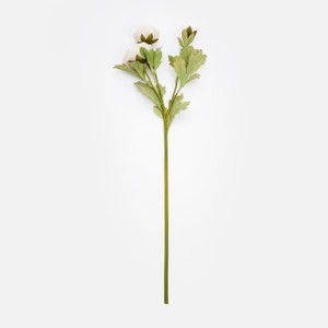 查莉擬真花插茶玫瑰71cm 白