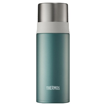 THERMOS 膳魔師 FFM-351K 杯蓋式真空保溫瓶  350ml 銀綠色  保溫保冷  1個