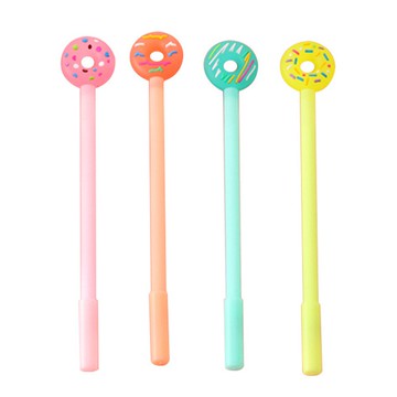9343 矽膠果凍甜甜圈筆 棒棒糖筆水性原子筆 甜甜圈筆 可愛造型筆 原子筆