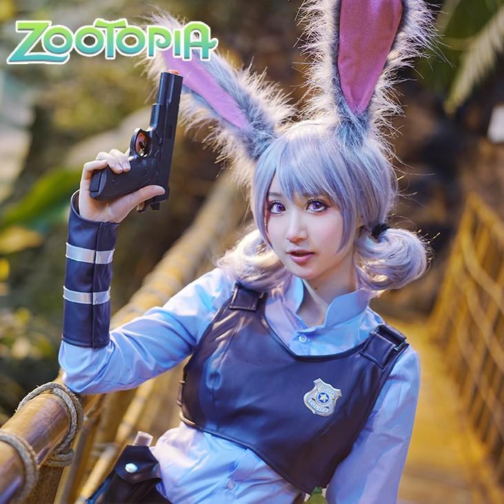 胸鎧付き コスプレ衣装 ズートピア Zootopia ジュディ ホップス 映画 