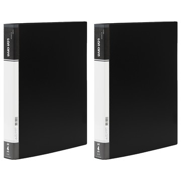 lc-9004a k pp 四孔圓型夾  黑色  2入