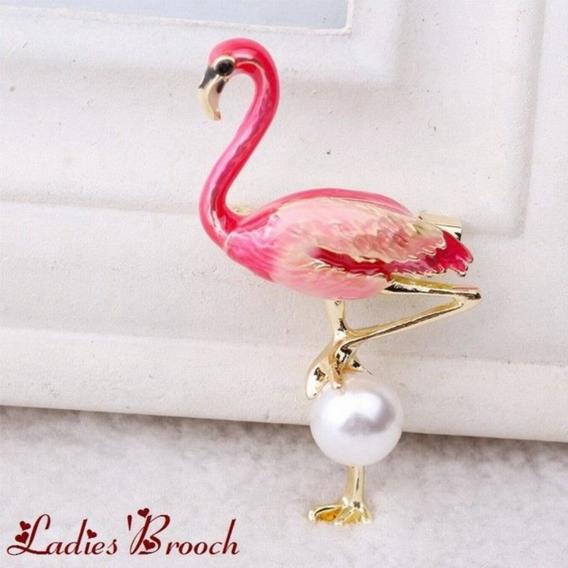ブローチ フラミンゴモチーフ アクセサリー フェイクパール おしゃれ きれいめ 上品 華やか エレガント 豪華 ゴージャス 可愛い かわいい 大人 女 通販 Lineポイント最大get Lineショッピング