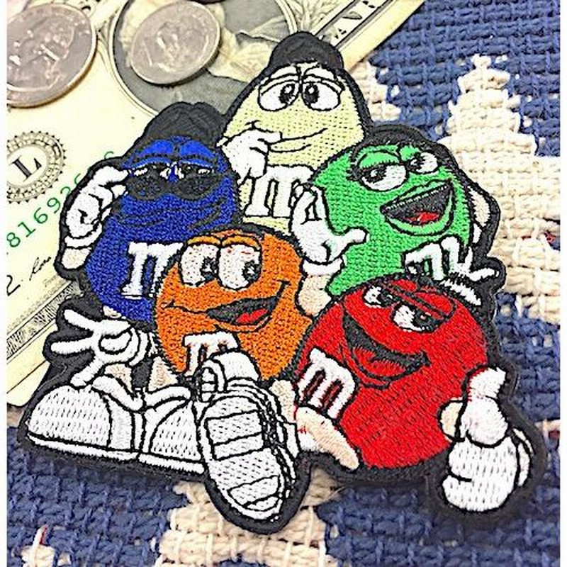 アメリカン雑貨 m&m's エムアンドエムズ グッズ ワッペン MIX