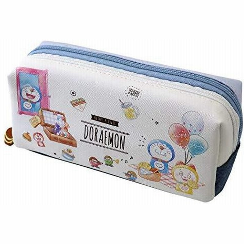 ドラえもん 筆箱 ツインファスナー ペンケース 50周年記念 ピクニック 通販 Lineポイント最大0 5 Get Lineショッピング