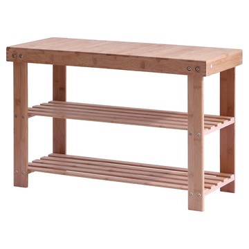 【RICHOME】超值楠竹穿鞋椅(60CM)