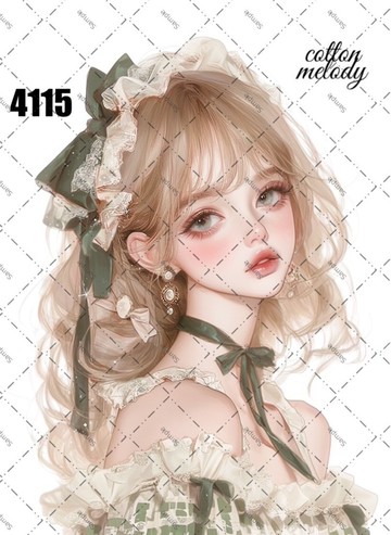 original sticker no.4115 人物貼紙 原創貼紙 原創人物貼紙 裝飾貼紙 cotton melody