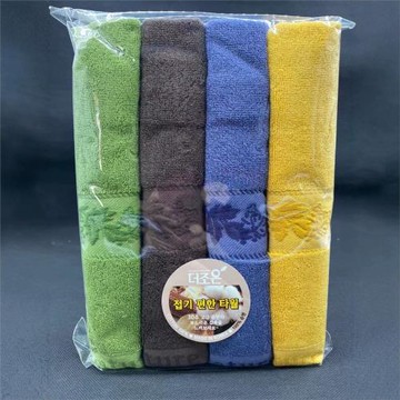 韓國進口松月毛巾4p，4條一個包裝，不拆包
