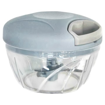 FANCY LIFE 廚房手拉切碎器 三刀頭 藍色  1個  12.5 x 8.5cm