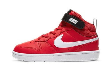 PS NIKE COURT BOROUGH MID 2 RED BLACK WHITE