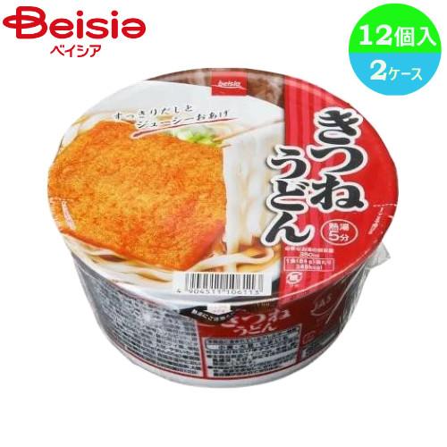 カップ麺 ベイシア きつねうどん 12個入り×2ケース