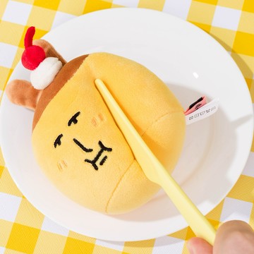 【粉紅兔子】布丁兔公仔吊飾