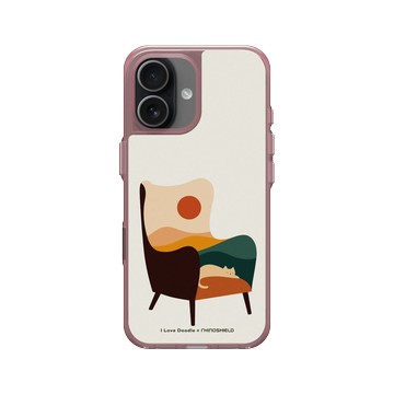 iPhone 17 Clear (相機按鈕) 晶醺玫 - ilovedoodle (Lim Heng Swee) - Cat Landscape - Chair 貓咪椅子
