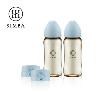 Simba 小獅王辛巴 - 蘊蜜鉑金PPSU即飲隨行杯輕奢2入組-晨藍