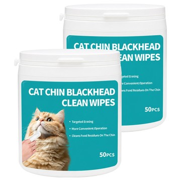 PET DAILY LAB 毛孩日常研究社 寵物黑下巴清潔濕巾  2個  50個裝