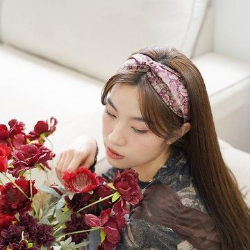 手工髮帶 / 京都限定 / 紅 / 腰果花 / 女裝