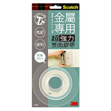 【文具通】3M金屬專用強力泡棉V1801 18mm*5m E1030478【APP滿額下單10%點數(單一帳號最高5000點)】1/31止