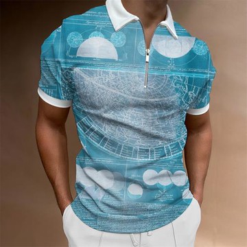 Simple and fashionable printed short sleeves簡約時尚印花短袖