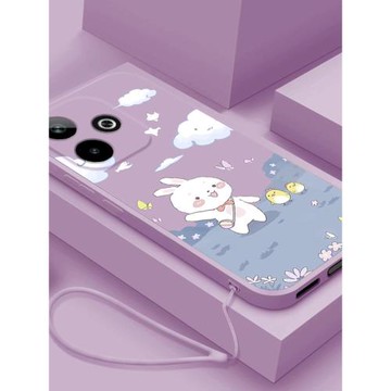 適用oppoa5 5G手機殼新款A5活力版液態硅膠軟殼女款OPPO保護套鏡頭全包防摔PKQ110卡通超薄外殼opa可愛兔子云