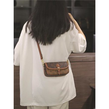 輕奢官網高級感印花包包女2025秋季新款復古腋下小方包小眾斜挎包