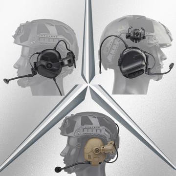 戶外頭戴式通訊設備抗噪戰術耳機