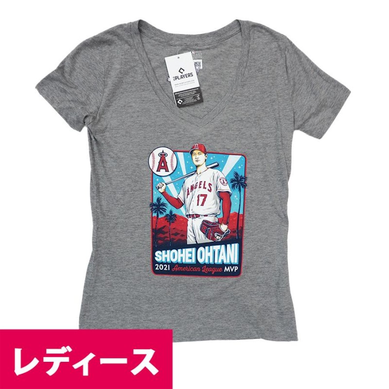 MLB 大谷翔平 エンゼルス Tシャツ レディース 2021 AL MVP受賞記念 最 ...