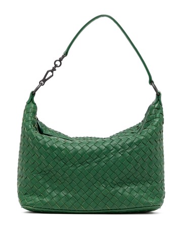 Bottega Veneta Pre-Owned - Intrecciato zipped handbag - women - Calf Leather - One Size - Green