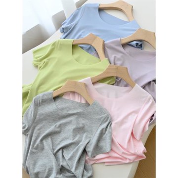 炎夏薄軟 兒童隨心裁短袖 男童女童圓領T恤 莫代爾中大童夏款童裝