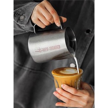 MHW-3BOMBER轟炸機尖嘴拉花缸 450ml/600ml專業拉花杯 咖啡打奶缸