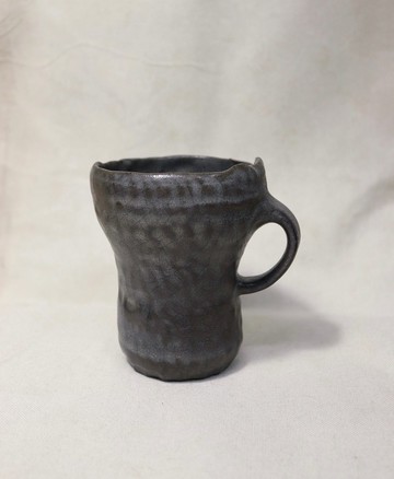 燻燒手捏手把杯-1