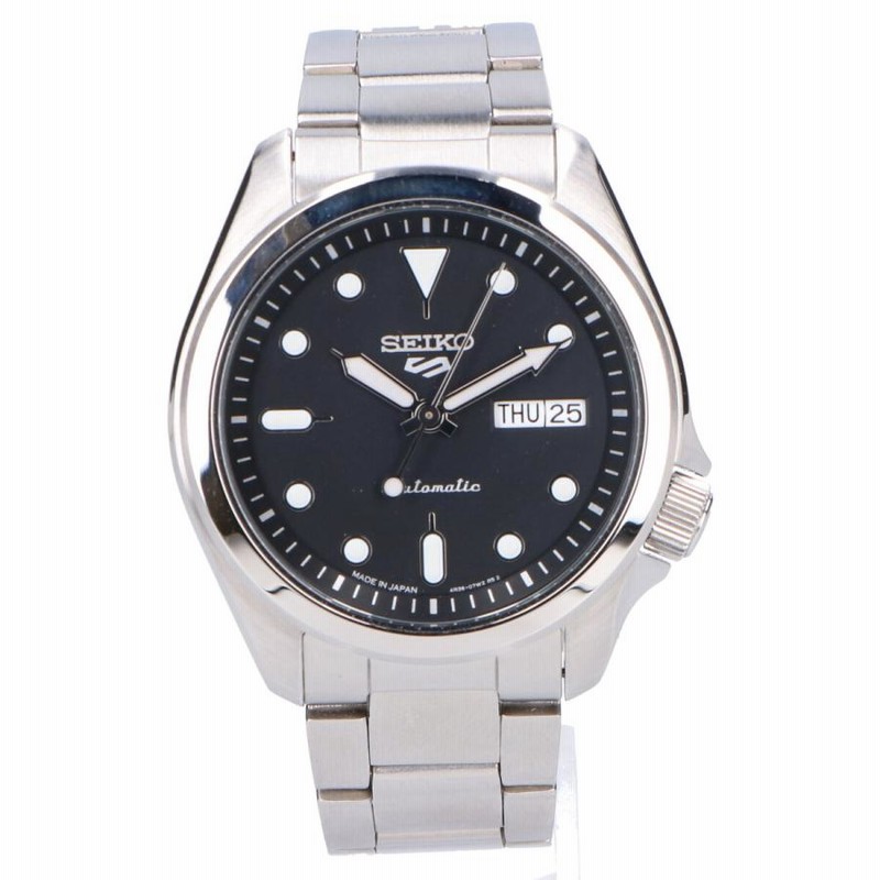 美品 SEIKO セイコー SBSA045 Cal.4R36 5スポーツ SKX Sports Style カレンダー シースルーバック 手巻き付自動巻き  腕時計 シルバー | LINEブランドカタログ