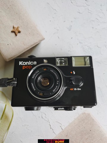 {可打統編 超低價}柯尼卡konica POP C35 EF MF黑色經典手動旁軸135膠卷相機 口袋機