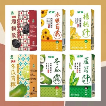 ［so媽］✨台灣品牌📦波蜜 鋁箔包 300ml*24瓶 冬瓜露 蘆筍汁 冰釀菊花 冬瓜青檸 煙梅飲 楊桃汁