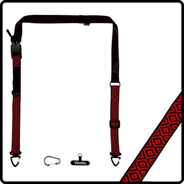 【🥜 Horse花生年節限定】原民風格圖織多功能背繩快扣款3.0-紅菱形