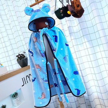小學生午睡披風斗篷加厚兒童午休毛毯趴睡毯子法蘭絨披肩秋冬學校