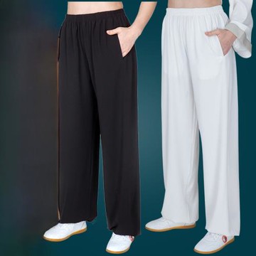 小和山太極褲女男棉麻燈籠太極拳練功褲子武術訓練太極服裝新款夏