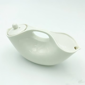 巴果果 名媛包茶壺 陶瓷 時尚與傳統結合  白色  1個