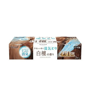 白元除濕盒450ml*3入-白檀香