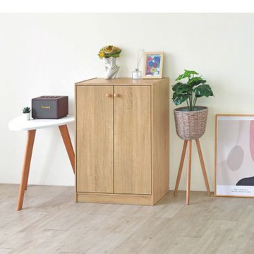 文創集 杜亞多2.1尺雙開門簡易式鞋櫃 -61x32.5x89-cm免組