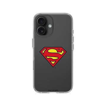iPhone 16 Clear Case（相機按鈕） 透明 - Superman - Superman-經典LOGO