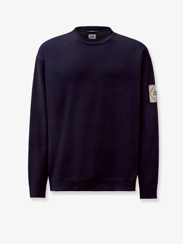 Cotton sweater with Logo patch - C.P.COMPANY - gender_Man