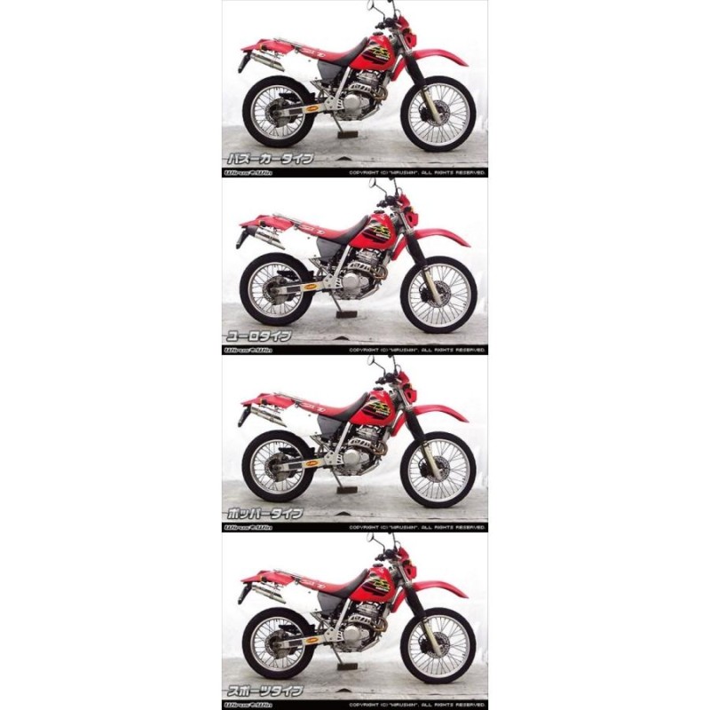 WirusWin ウイルズウィン XR250用スリップオンマフラー タイプ：ユーロ